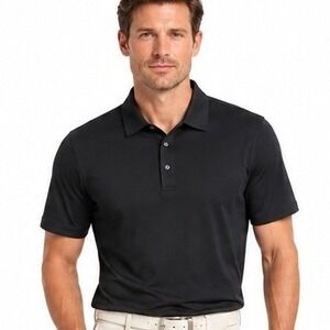 Billion Bay Polo Shirt Men XL Black‎ Sport Classics Short Sleeve Pique Style 390